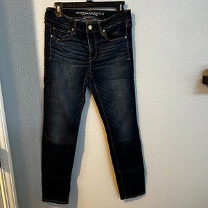 Dark Wash American Eagle Skinny Jeans